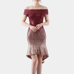 Jurken & Jumpsuits Dames*Loretta - Elegante zomerse paillettenjurk voor dames