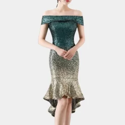 Jurken & Jumpsuits Dames*Loretta - Elegante zomerse paillettenjurk voor dames