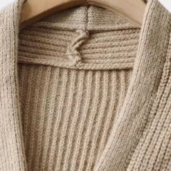 Truien & Vesten Dames*Lotti - Tijdloos Dames Vest met Riem voor de Zomer Bruin