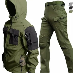 Sets Heren*LOUIS - Lente/Zomer hooded jas en cargo broek set