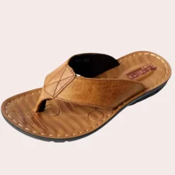 Schoenen Heren*Lowell - Leren zomerslipper voor heren