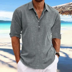 Shirts Heren*Luciano - Luchtig Zomer Herenoverhemd