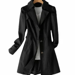 Jassen Dames*LUCIBA - Lange windjack en regenjas voor dames - Perfect voor Lente en Zomeravonturen