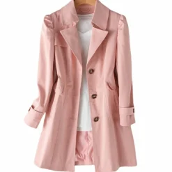 Jassen Dames*LUCIBA - Lange windjack en regenjas voor dames - Perfect voor Lente en Zomeravonturen