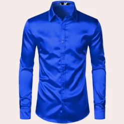 Shirts Heren*Lucien - Stijlvol herenoverhemd met lange mouwen voor de zomer