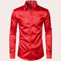Shirts Heren*Lucien - Stijlvol herenoverhemd met lange mouwen voor de zomer