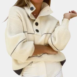 Truien & Vesten Dames*LUCINDA - Stijlvolle Zomer Trui voor Dames Wit