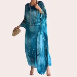 Jurken & Jumpsuits Dames*Lucy - Luchtige zomerjurk met marmerpatroon voor zonnige dagen