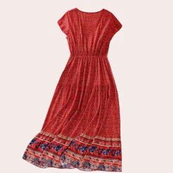 Jurken & Jumpsuits Dames*Ludmila - Zomerse bloemige boho jurk voor dames