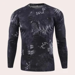 Shirts Heren*Ludvig - Trendy Camouflage herenhemd met lange mouwen voor de zomer