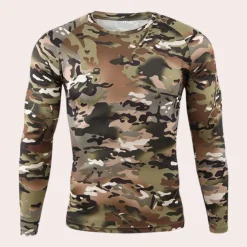 Shirts Heren*Ludvig - Trendy Camouflage herenhemd met lange mouwen voor de zomer