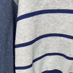 Truien & Vesten Dames*Lujzika - Modieuze Zomersweater met Denim Mouwen voor dames