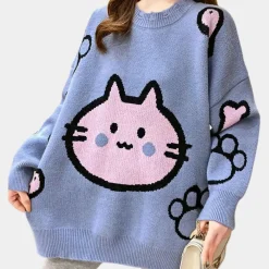 Truien & Vesten Dames*LUMI - Modieuze Zomertrui voor Dames Blauw