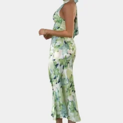 Jurken & Jumpsuits Dames*Luna - Elegante maxi-jurk voor dames, perfect voor de zomer Groen