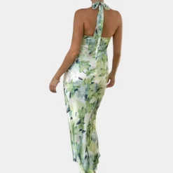 Jurken & Jumpsuits Dames*Luna - Elegante maxi-jurk voor dames, perfect voor de zomer Groen