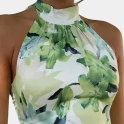 Jurken & Jumpsuits Dames*Luna - Elegante maxi-jurk voor dames, perfect voor de zomer Groen