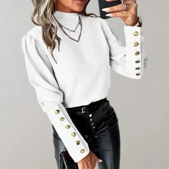 Blazers & Blouses Dames*Luvia - Stijlvolle zomerse damesblouse met kant