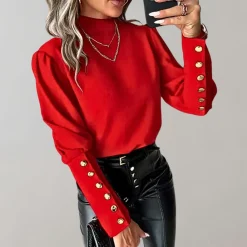 Blazers & Blouses Dames*Luvia - Stijlvolle zomerse damesblouse met kant