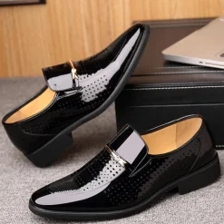 Schoenen Heren*Luxe zakelijke herenschoenen voor de zomer