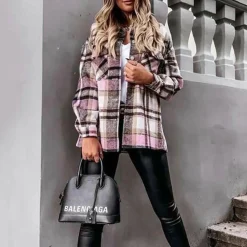 Jassen Dames*LYLA - Luchtig geruit zomerjack