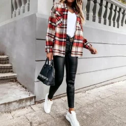 Jassen Dames*LYLA - Luchtig geruit zomerjack