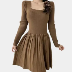 Jurken & Jumpsuits Dames*LYLIA - Stijlvolle Zomerjurk voor Dames Bruin