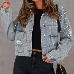 Jassen Dames*LYRIC - Luxe Zomers Spijkerjasje voor Dames