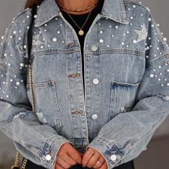 Jassen Dames*LYRIC - Luxe Zomers Spijkerjasje voor Dames