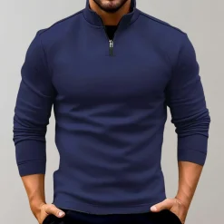 Shirts Heren*Lyyti - Lichte zomertrui met rits voor heren