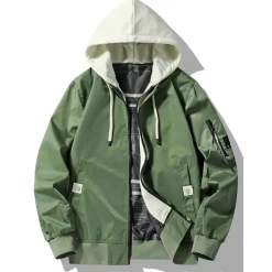 Jassen Heren*MACIEJ - Trendy zomerjas met capuchon voor mannen