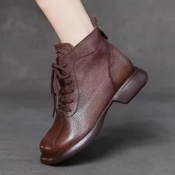 Damesschoenen*Madelca - Zomerse Casual Enkellaarsjes met ronde neus voor dames