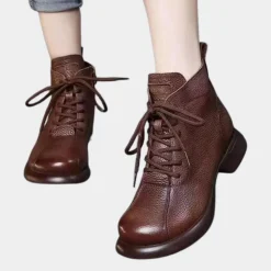 Damesschoenen*Madelca - Zomerse Casual Enkellaarsjes met ronde neus voor dames