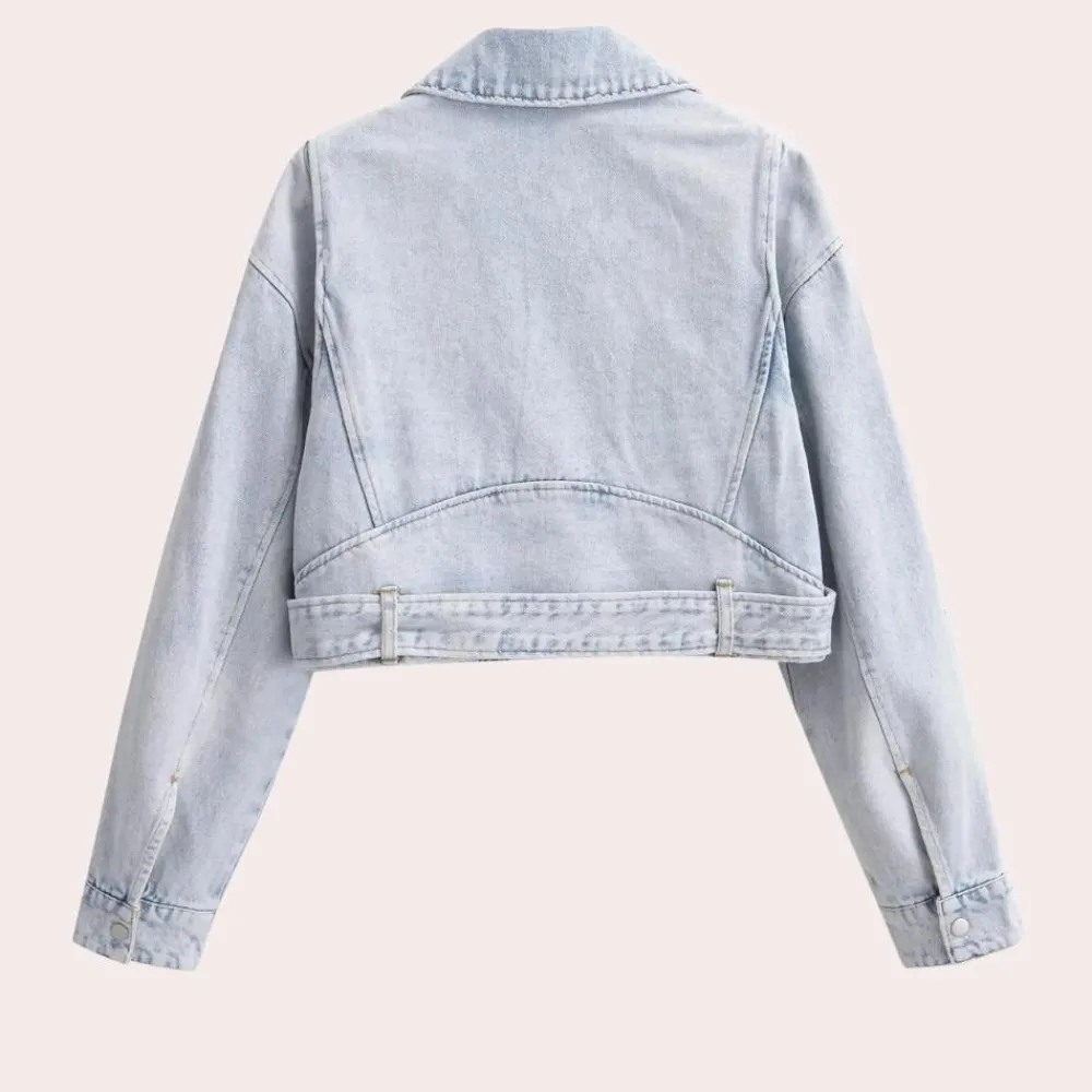 Jassen Heren*MAILE - Stijlvolle Zomerse Denim Jas voor Dames Lichtblauw