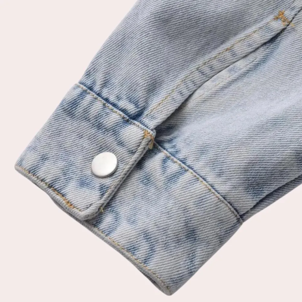 Jassen Heren*MAILE - Stijlvolle Zomerse Denim Jas voor Dames Lichtblauw