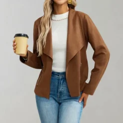 Jassen Dames*Maiuc - Stijlvol suède damesjack voor de zomer