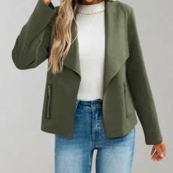 Jassen Dames*Maiuc - Stijlvol suède damesjack voor de zomer