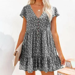 Jurken & Jumpsuits Dames*Malani - Zomerse Mini Jurk