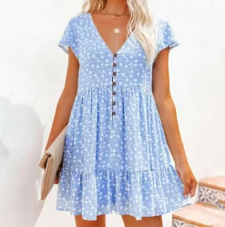 Jurken & Jumpsuits Dames*Malani - Zomerse Mini Jurk