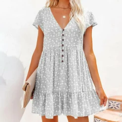 Jurken & Jumpsuits Dames*Malani - Zomerse Mini Jurk