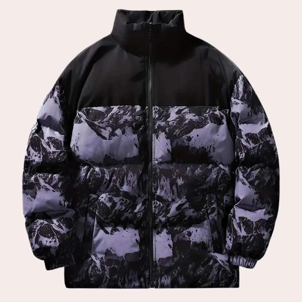 Jassen Heren*MALEKO - Tijdloze Winterjas voor Heren Zwart