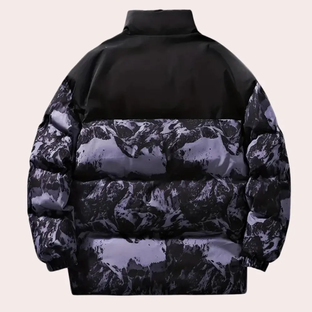 Jassen Heren*MALEKO - Tijdloze Winterjas voor Heren Zwart