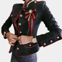 Jassen Dames*MALLOREN - Elegante Zomerjas voor Dames Marineblauw