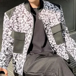 Jassen Heren*MANACCA - Modieuze Zomerjas voor Heren Zwart