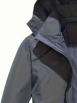 Jassen Heren*MARCEL - Lente/Zomer casual waterdichte jas met capuchon Donkergrijs