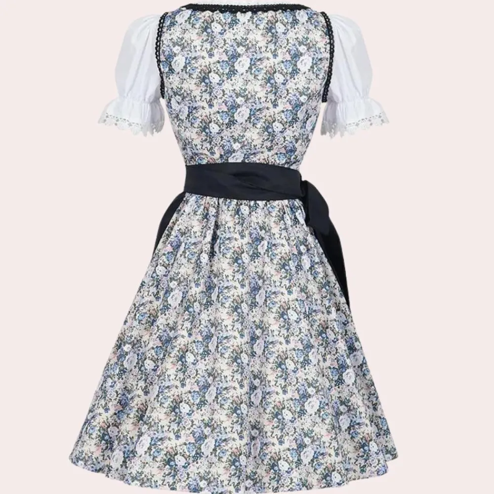 Jurken & Jumpsuits Dames*Marcela - Zomerse Oktoberfest stijlvolle feestjurk Wit