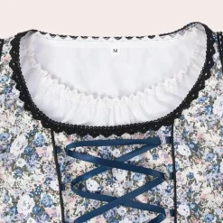 Jurken & Jumpsuits Dames*Marcela - Zomerse Oktoberfest stijlvolle feestjurk Wit