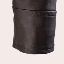 Jassen Heren*MARCUS - Klassiek Bikerjack voor Heren - Perfect voor de Lente en Zomer Donkerbruin