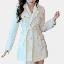 Jassen Dames*MARGARET - Stijlvolle Zomerjas voor Dames Wit