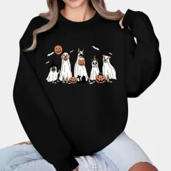 Truien & Vesten Dames*Margareta - Luchtige Damestrui voor Zomer met Hondenprint