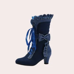 Damesschoenen*Margo - Elegante zomerse laarzen met hoge hakken voor dames